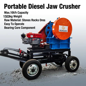 เครื่องบดหินแบบเคลื่อนที่ EU Jaw Crusher สำหรับบดหิน แร่ทองคำ อุปกรณ์ทำเหมืองหินในเหมือง - Product Image 2