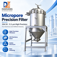 Filtre de précision DZ Micropore, S.S.304, 0,1 µm haute précision pour les industries chimiques et pétrolières