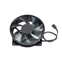 Ventilateur de boîtier PC noir 120 mm |   Roulement hydraulique PWM à 3 broches |   Ventilateur de refroidissement à haut débit d'air et faible bruit pour boîtiers d'ordinateur et refroidisseurs de processeur