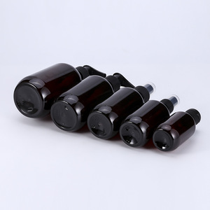 Botellas de plástico PET ámbar con bomba para gel de ducha, envases cosméticos de 50 ml a 1000 ml, personalizables, venta al por mayor. - Product Image 3