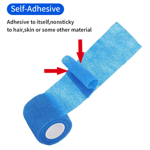 12 rollos de cinta autoadhesiva para veterinarios atléticos, vendaje médico cohesivo elástico para lesiones deportivas, suministro sanitario - Product Image 3