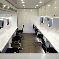 Cabine mobile Apple préfabriquée en acier moderne avec bureau, chambre et espace repas pour les centres de glamping et les villas