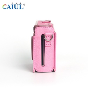 Sakura poudre rétro appareil photo sac <span class=keywords><strong>Instax</strong></span> <span class=keywords><strong>Mini</strong></span> <span class=keywords><strong>EVO</strong></span> étui de protection en cuir PU pour photographie numérique accessoires de caméra vidéo - Product Image 4