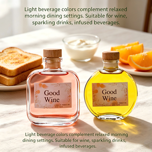 Bouteilles <span class=keywords><strong>de</strong></span> vin et <span class=keywords><strong>de</strong></span> spiritueux en verre transparent carré plat <span class=keywords><strong>de</strong></span> haute qualité <span class=keywords><strong>de</strong></span> 100 ml et 200 ml avec bouchons en <span class=keywords><strong>bois</strong></span>, usage industriel - Product Image 5