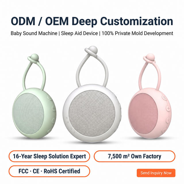OEM ODM Manufacture White Noise Sleep Aid Machine High Quality Baby Sleeping Soother Stroller Sleeping Sound Machine