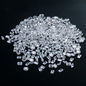 Loose Moissanite Emerald Cut D Color White Lab Created Gemstone For Jewelry Making - Product Image 3