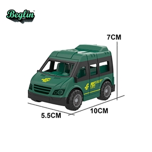 Juego de Juguetes de Plástico de Simulación de Tráfico Urbano para Niños BGL con Autobús Escolar, Coche de Policía, Coche Médico y Barco - Product Image 6