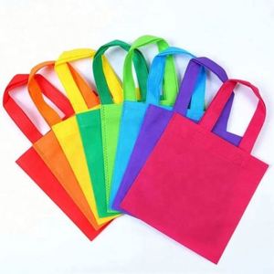 Sac de courses non tissé personnalisé couleur unie écologique avec logo imprimé – Offre promotionnelle - Product Image 2