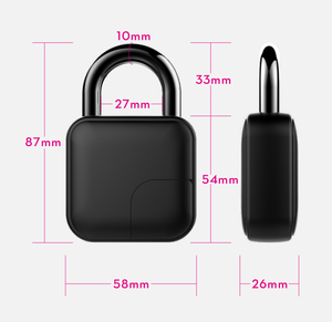 Cadenas intelligent à empreinte digitale, serrure <span class=keywords><strong>électronique</strong></span> portable sans clé pour sac à dos, bagages, maison, voyage, antivol, étanche - Product Image 3