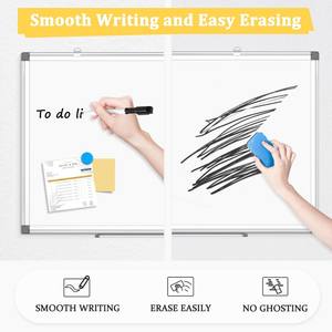 <span class=keywords><strong>Tableau</strong></span> <span class=keywords><strong>blanc</strong></span> magnétique double face sur mesure avec cadre en aluminium pour <span class=keywords><strong>mur</strong></span> - Product Image 3