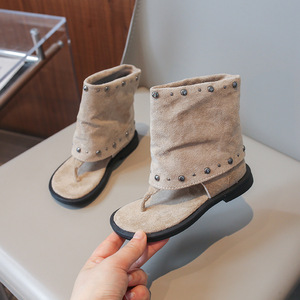 <span class=keywords><strong>Sandales</strong></span> d'été pour filles 2026 : Nouvelles bottes à rivets tendance, design moderne, <span class=keywords><strong>sandales</strong></span> pour enfants - Product Image 3