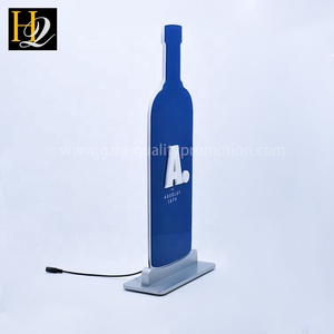 Trong Nhà Slim Light Box Bia Chai Hình Dạng Led Hiển Thị Dấu Hiệu Với Cơ Sở - Product Image 3