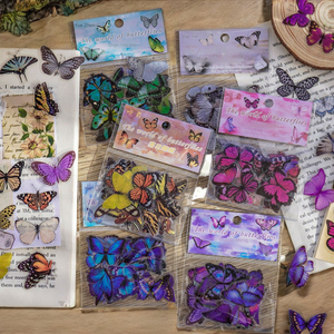 Sáng Tạo Không Thấm Nước Dễ Thương Bướm Vườn DIY Trang Trí Dán In Gel Sticker Cho Pet Tay Tài Khoản Phim Hoạt Hình Phong Cách - Product Image 3