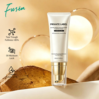 Crème Contour des Yeux Hydratante et Repulpante à l'Acide Hyaluronique et au Squalane, Non Collante, pour Remplir les Crevasses Lacrimales et Atténuer les Rides de Déshydratation, 15g, Vente en Gros, Marque Blanche