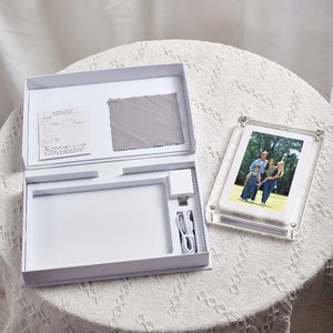 Nouveau cadre photo numérique WiFi en acrylique 5/7/10,1 pouces 2026 avec prise en charge <span class=keywords><strong>vidéo</strong></span> et MP3, horloge, calendrier, QR, appairage rapide, transfert de données 8 Go - Product Image 6
