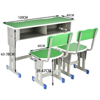 Étudiant primaire de BJZX-7 qualité lisant des élèves tables simples chaise d'école Premium
