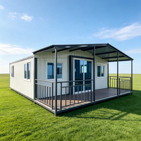 Maison conteneur préfabriquée moderne, portable, extensible et respirante, tout-en-un, pour bureau, entrepôt, bâtiment modulaire 5