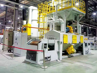 Machine de sablage à bande de treillis métallique en acier sur mesure
