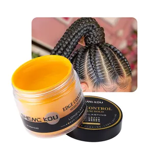 Gratis sampel produk rambut lilin rambut label pribadi kepang gel kuat menahan tepi Kontrol gel