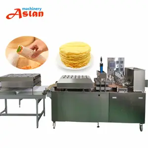 Ticari düz Tortilla ekmek yapma makinesi Roti presleme makinesi arapça Chapati yapma pişirme makinesi
