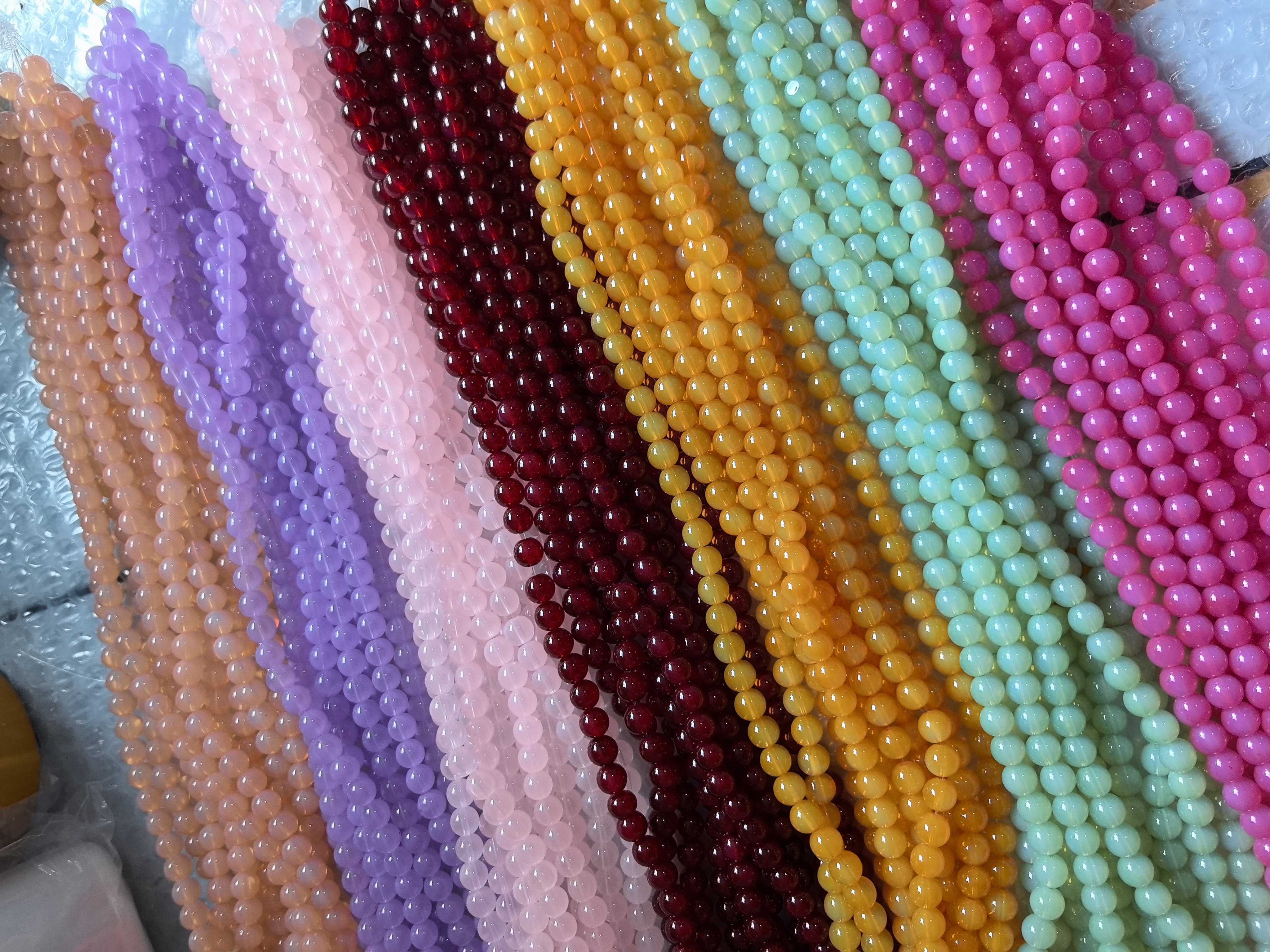 glass beads 8mm wholesale bulk from factory