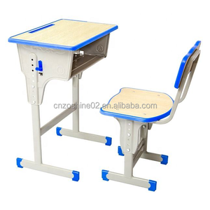 Zoshine - Juego de Escritorio y Silla para Estudiantes al por Mayor, Diseño Moderno, Estructura Metálica Resistente, Muebles para Aula, Escuela, Universidad - Product Image 3