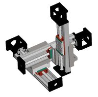 Sistem Robot Aktuator Linear Ball Screw Gantry CNC Motorized Xyz Tugas Berat Kustom dengan Meja Geser Guideway 300mm hingga 4000mm