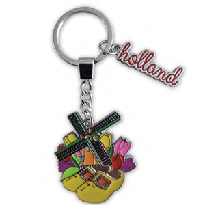 Porte-clés souvenir <span class=keywords><strong>de</strong></span> <span class=keywords><strong>vélo</strong></span> <span class=keywords><strong>à</strong></span> pédale Holland sur mesure émail en alliage <span class=keywords><strong>de</strong></span> zinc couleur personnalisée léger - Product Image 6