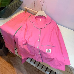 <span class=keywords><strong>Pigiama</strong></span> di <span class=keywords><strong>cotone</strong></span> 100% da <span class=keywords><strong>donna</strong></span> lungo morbido con elastico in vita traspirante tinta unita personalizzabile all'ingrosso della fabbrica per la stagione autunnale - Product Image 2