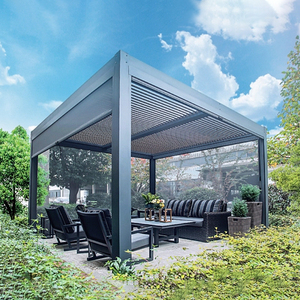 Smart Retractable Screen Sun Motorized <strong>outdoor</strong> <strong>window</strong> <strong>blinds</strong> Balcony Pergola Shade for Windproof <strong>Blinds</strong> - Product Image 5