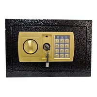 Coffre-fort électronique à code haute sécurité, coffre-fort numérique en acier laminé à froid anti-perçage et anti-effraction pour la maison, l'hôtel, le bureau