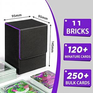 Portable Pu Leather Magnetic for Graded Card Holder with 11 Slots for Trading Card Game Star Autographs & <b>Magic</b> Gathering Cards - Product Image 3
