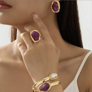 קוריאנית לא סדירה בארוק אלגנטי איטום פנינה משתזפת תכשיטים לנשים - Product Image 3