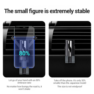 ที่วางโทรศัพท์ในรถแบบซ่อนอัตโนมัติแบบพกพาที่ยึดโทรศัพท์พลาสติกที่วางโทรศัพท์มือถือในรถยนต์แบบปลอดภัย - Product Image 2
