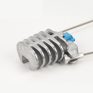 Abrazadera de tensión de aluminio ADSS tipo cuña para anclaje final de cable de fibra óptica aéreo en forma de 8 - Product Image 4