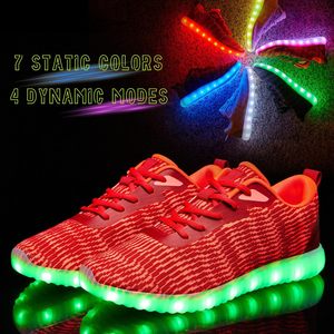 Chaussures lumineuses LED, baskets rechargeables par USB, unisexes, pour adultes, chaussures de course, de fête et de danse - Product Image 4
