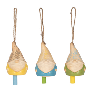 Campanelli a Vento in Ceramica a Forma di Gnomo, Decorazione da Giardino per Esterni, Ornamento Moderno per Piccoli Patio e Verande - Product Image 1