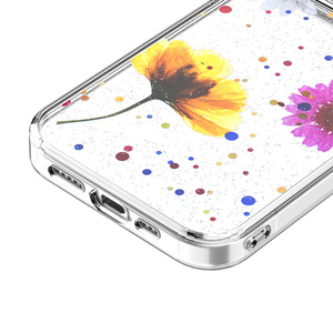 Fundas para Celular Xiaomi <span class=keywords><strong>Redmi</strong></span> 14C 4G con Diseño de Flores Reales en Resina Epoxi, Carcasas Bonitas para Móvil - Product Image 2