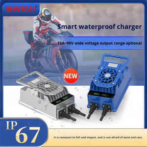 <span class=keywords><strong>Caricabatterie</strong></span> Portatile Impermeabile IP67 <span class=keywords><strong>per</strong></span> Batterie Lifepo4, Piombo-Acido, Sodio, Lipo, Litio <span class=keywords><strong>per</strong></span> Carrelli Elevatori, Veicoli Elettrici, Golf Cart, Biciclette <span class=keywords><strong>Elettriche</strong></span>, Scooter - Product Image 2