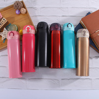 Botol minum termos vakum stainless steel dinding ganda 500ml murah dengan tutup anti tumpah untuk hadiah