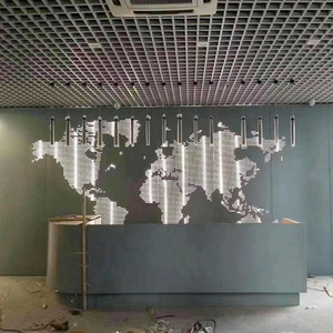 Paneles <span class=keywords><strong>de</strong></span> techo <span class=keywords><strong>de</strong></span> aluminio perforados irregulares que transmiten la luz, láminas <span class=keywords><strong>de</strong></span> aluminio perforadas artísticas personalizadas para techos - Product Image 5