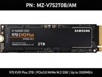 SSD Internal Solid State Drive 970 EVO Plus 2TB M.2 NVMe MZ-V7S2T0B/AM PCIe 3.0 X4 M-Key 2280