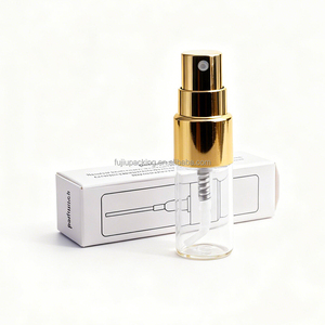 Flacon de parfum miniature transparent 2ml 3ml 5ml 10ml avec bouchon à vis, petit vaporisateur à fine brume <span class=keywords><strong>vide</strong></span> pour les voyages, avec coffret cartonné de luxe - Product Image 5