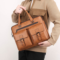 Sac Homme Texturé Grande Capacité, Sac à Main Affaires Tendance 2025, Porte-Documents en Cuir PU de Haute Qualité, Sacoche Homme Bandoulière