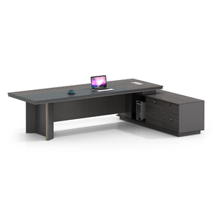 Muebles de Oficina Modernos, Escritorio de Oficina de Última Generación, Diseños de Mesa de Oficina de Lujo, Escritorio Ejecutivo para CEO, Mesa en Forma de L de MDF - Product Image 3