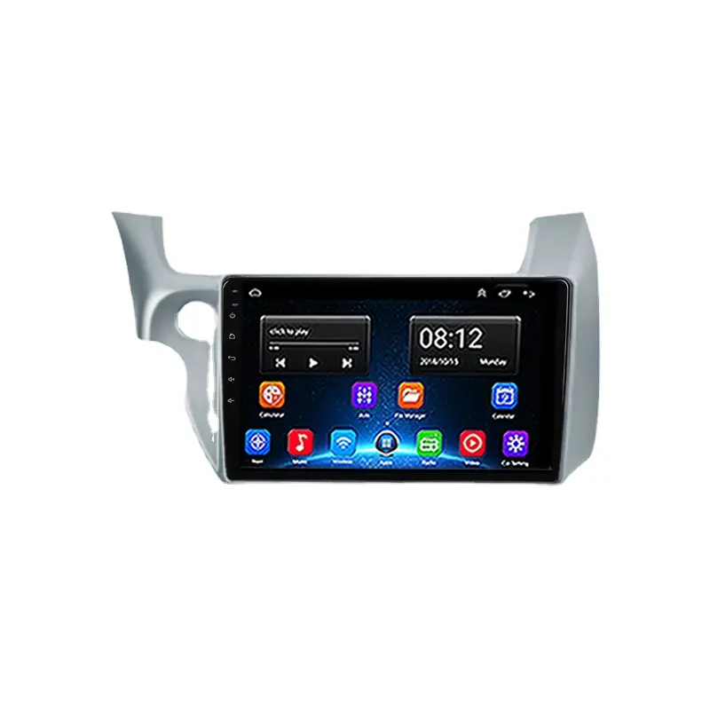 Amprime — autoradio android, 10 ", gps, lecteur stéréo, 2 din, pour voiture HONDA Fit Jazz, roue gauche (2008-2013)