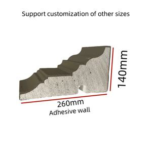 صفيحة فوم معمارية عتيقة جديدة مباشرة على الجدران الخارجية Eps خطوط رغوة EPS قولبة زخرفية - Product Image 2