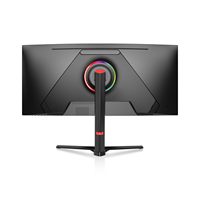 Moniteur de jeu LCD ultra-large incurvé rétroéclairé par LED de 34 pouces Taux de rafraîchissement de 144Hz Panneau IPS Interface HDR HD DP pour ordinateur de bureau et ordinateur portable