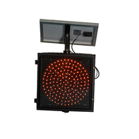 Hochsichtbare Solar-Warnleuchte in Gelb 400*400mm 240 LEDs 20W Solarpanel Warnleuchten für Baustellen