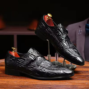 Zapatos de Vestir Formales de Lujo Estilo Italiano para Hombre, de Cuero Genuino, Oxford Sin Cordones, Hechos a Mano y Bordados - Product Image 2